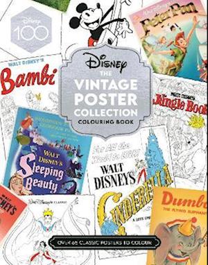 Amp Disney The Vintage Poster Collection Colouring Bookamp Walt Disney Bog - Walt Disney Plakater  - 9781800784390