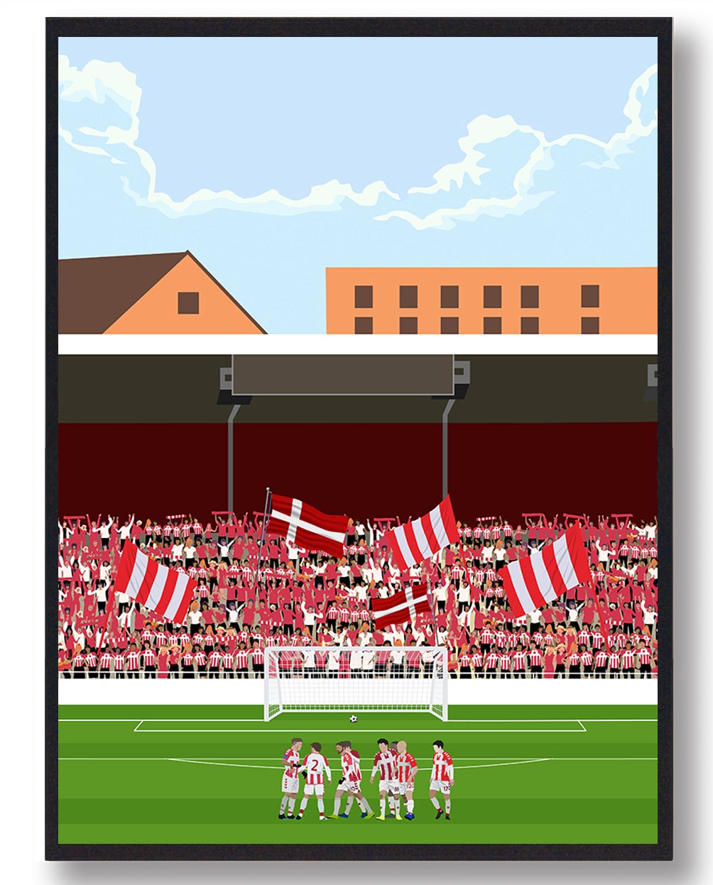 Aab Fans Fodboldplakat - Plakatdyr.dk Plakater