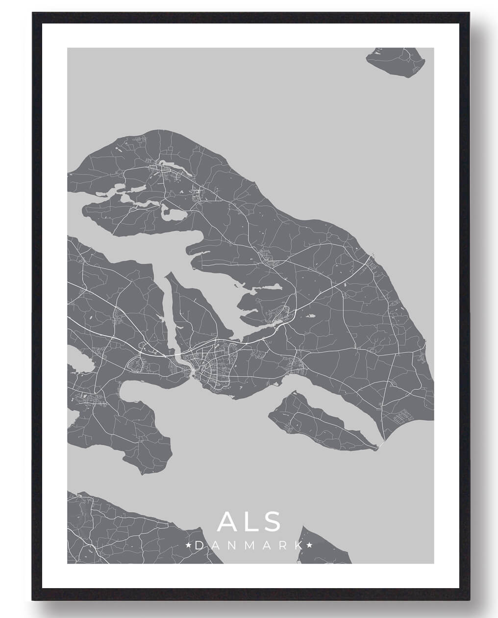 Als Plakat Grå - Plakatdyr.dk Plakater