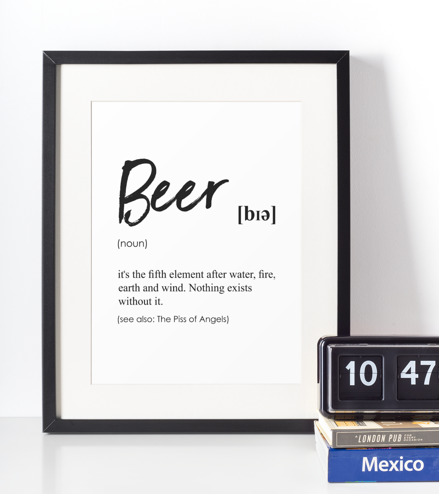 Beer Definition Plakat - Just Karikatur Plakater