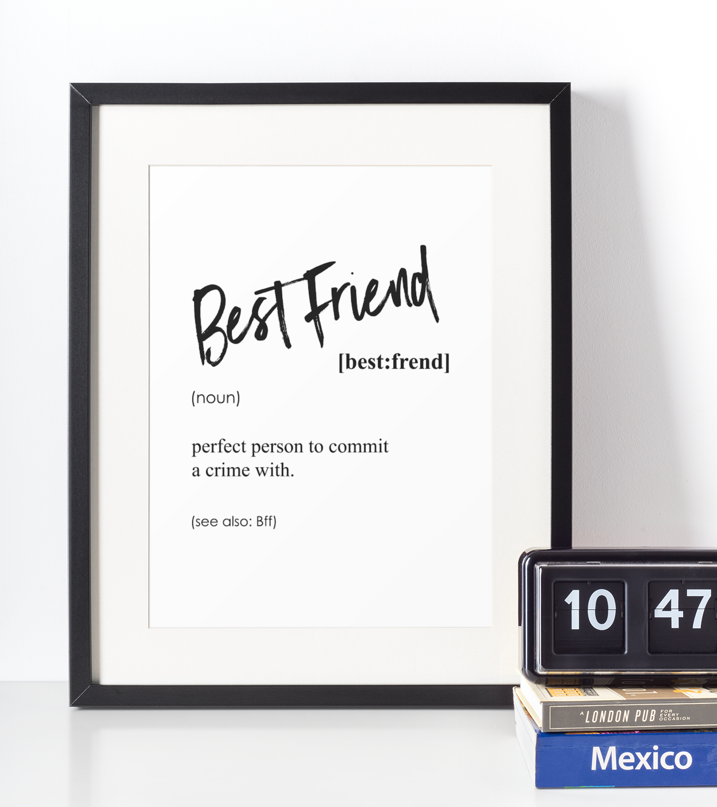 Best Friend Definition Plakat - Just Karikatur Plakater