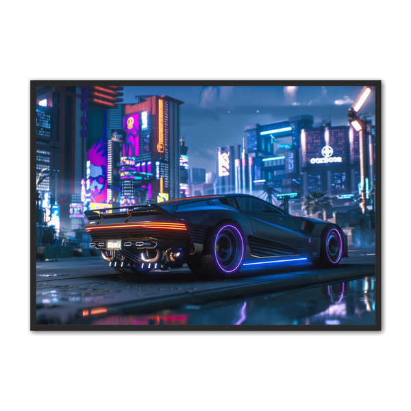 Bil Plakat Cyberpunk - Plakat Portalen Plakater