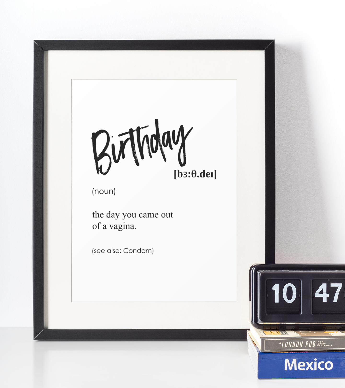 Birthday Definition Plakat - Just Karikatur Plakater