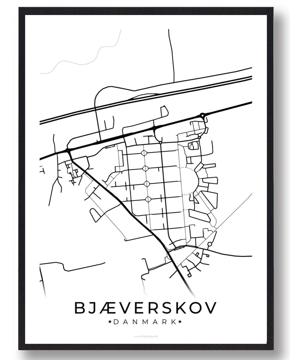 Hvid Bjæverskov Plakat - Plakatdyr.dk Plakater