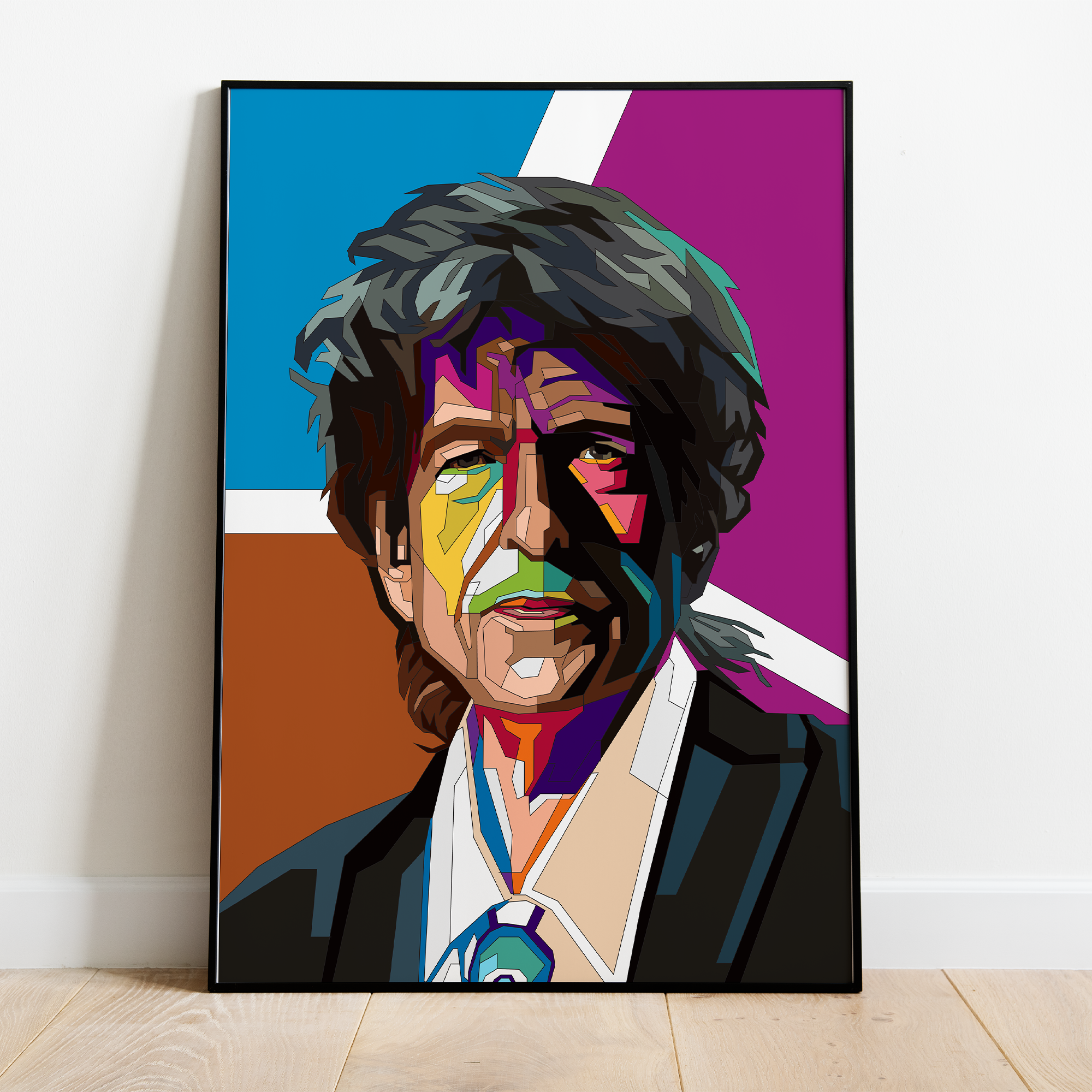 Pop Art Plakat Bob Dylan - Just Karikatur Plakater