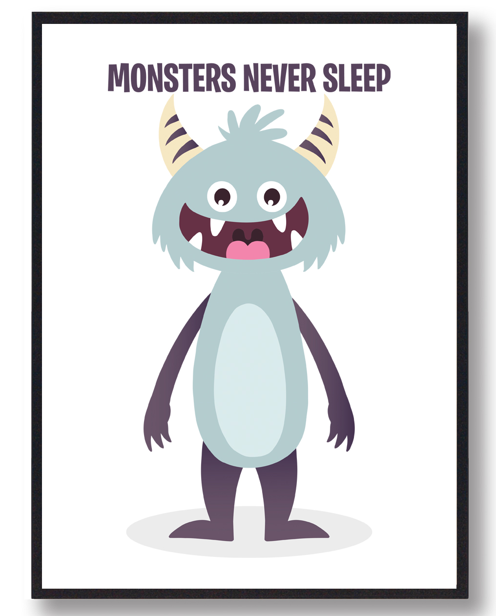 Never Sleep Monster Plakat - Plakatdyr.dk Plakater