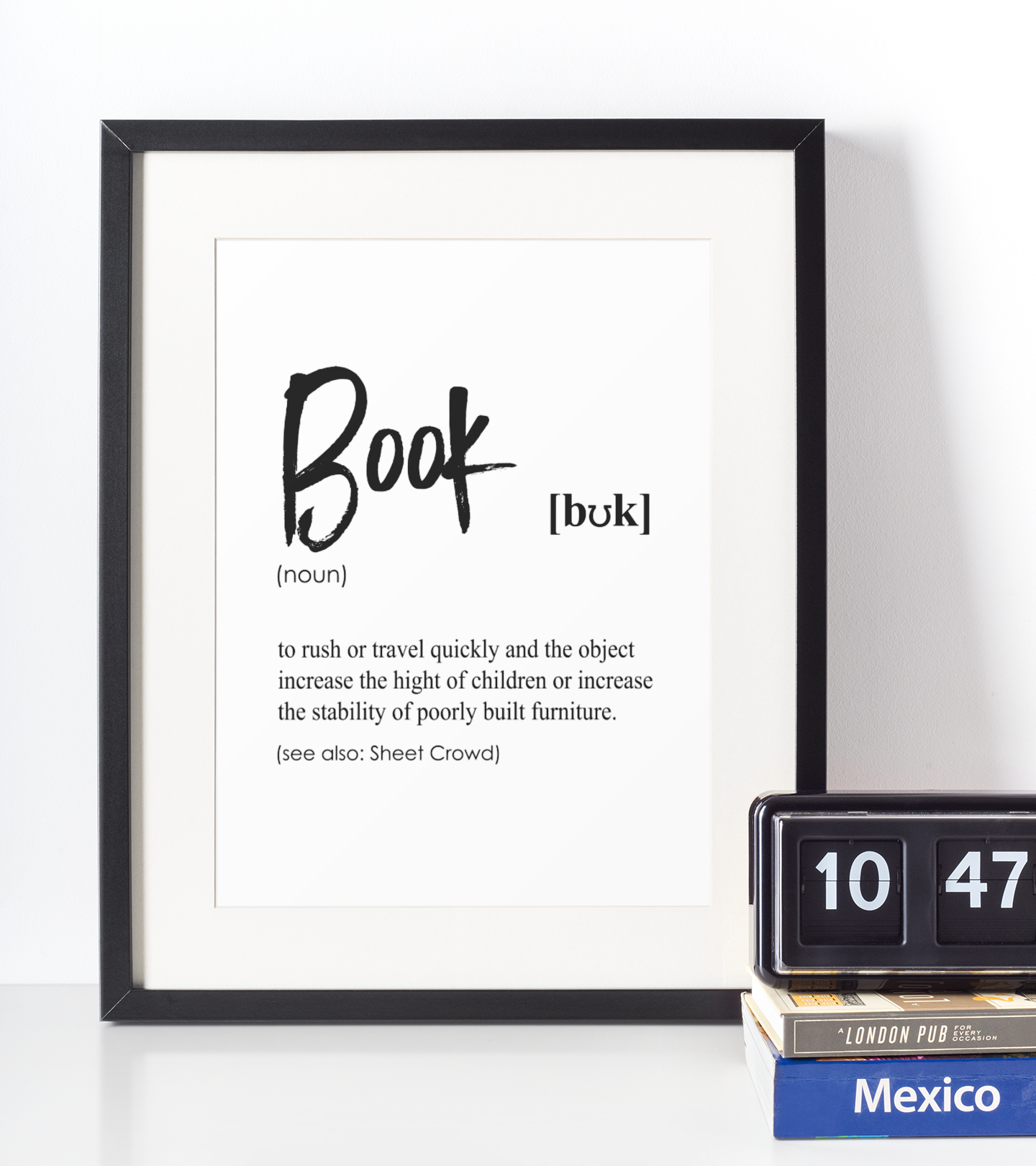Book Definition Plakat - Just Karikatur Plakater