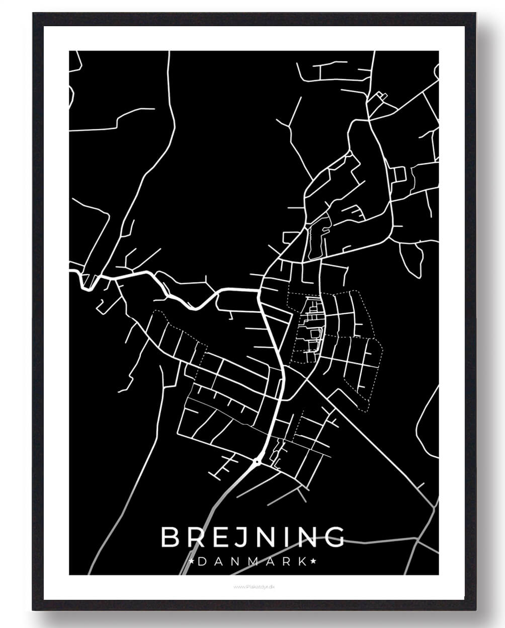 Sort Brejning Plakat - Plakatdyr.dk Plakater