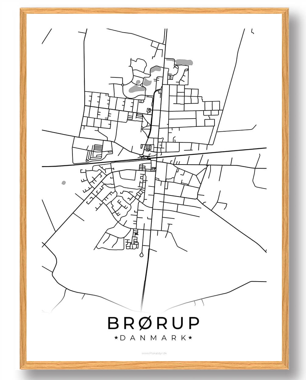 Hvid Brørup Plakat - Plakatdyr.dk Plakater