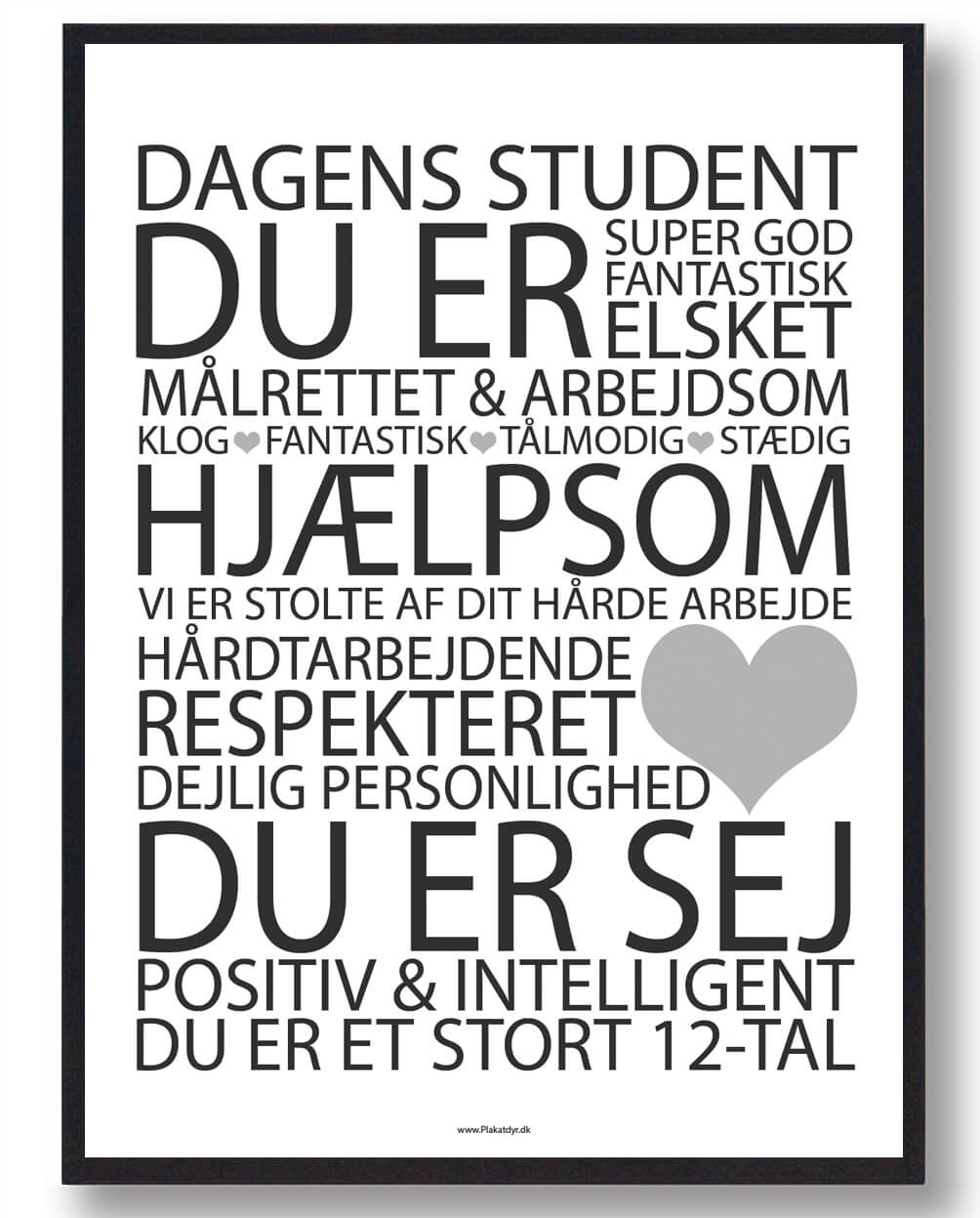 Dagens Student Plakat - Plakatdyr.dk Plakater