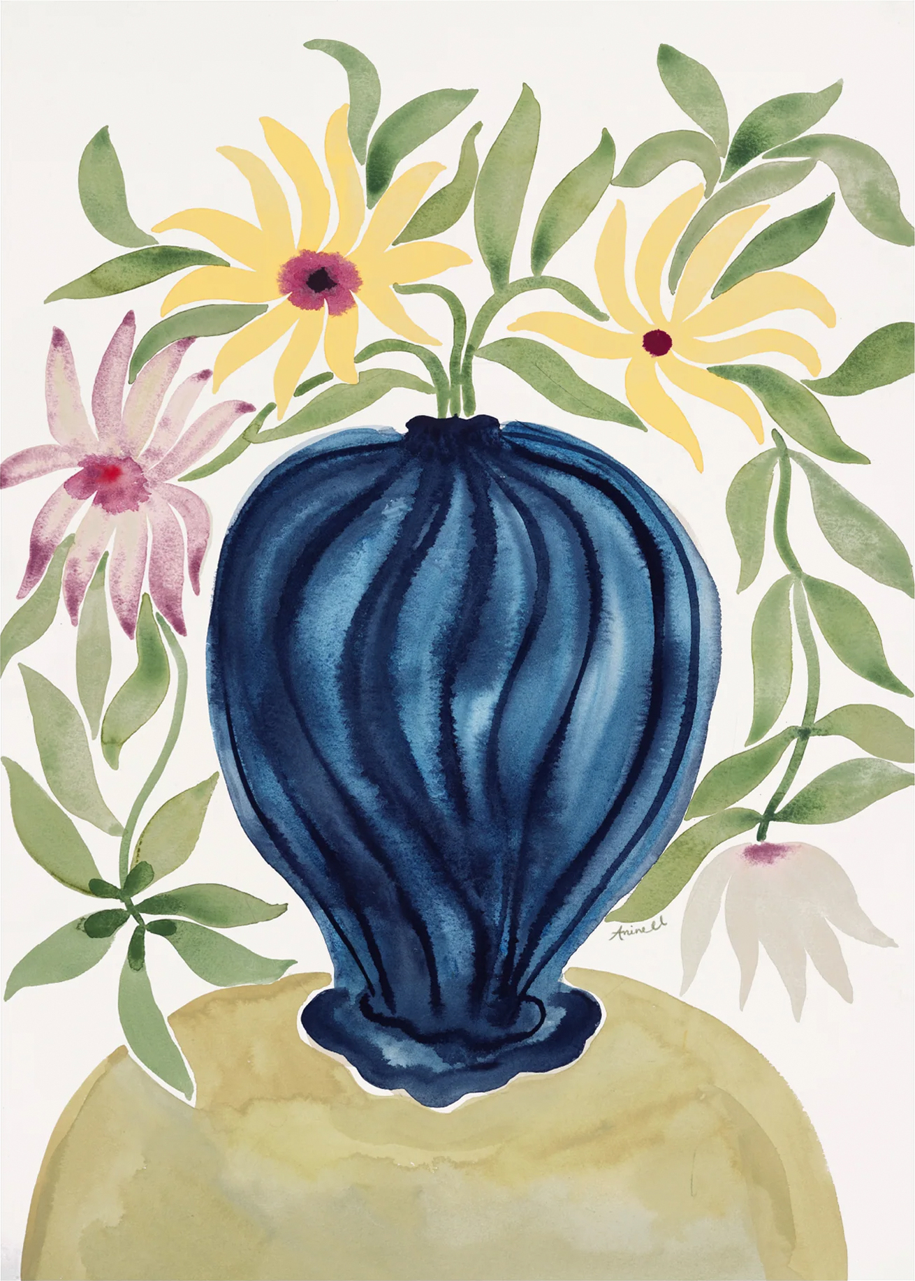 Rosa Dahlia Love Poire - La Poire Plakater