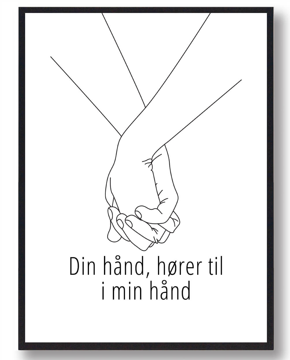 Din Hånd Hører Til Min Hånd Plakat - Plakatdyr.dk Plakater