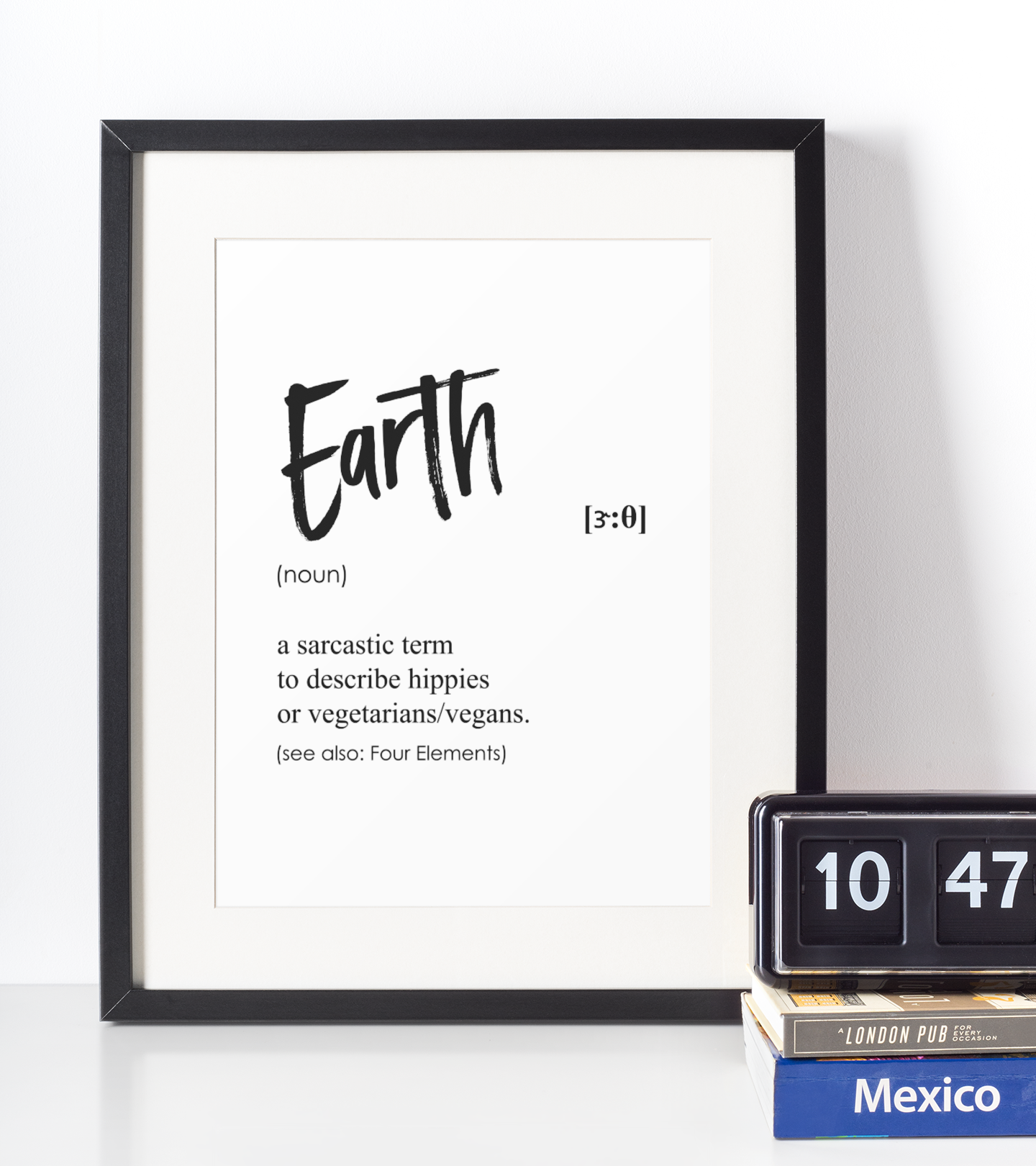 Earth Definition Plakat - Just Karikatur Plakater