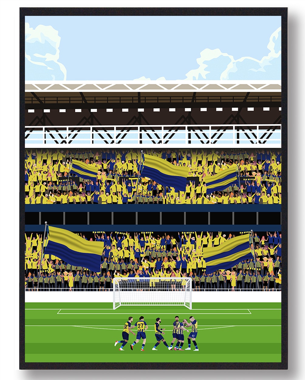 Fenerbahe Fans Fodboldplakat - Plakatdyr.dk Plakater