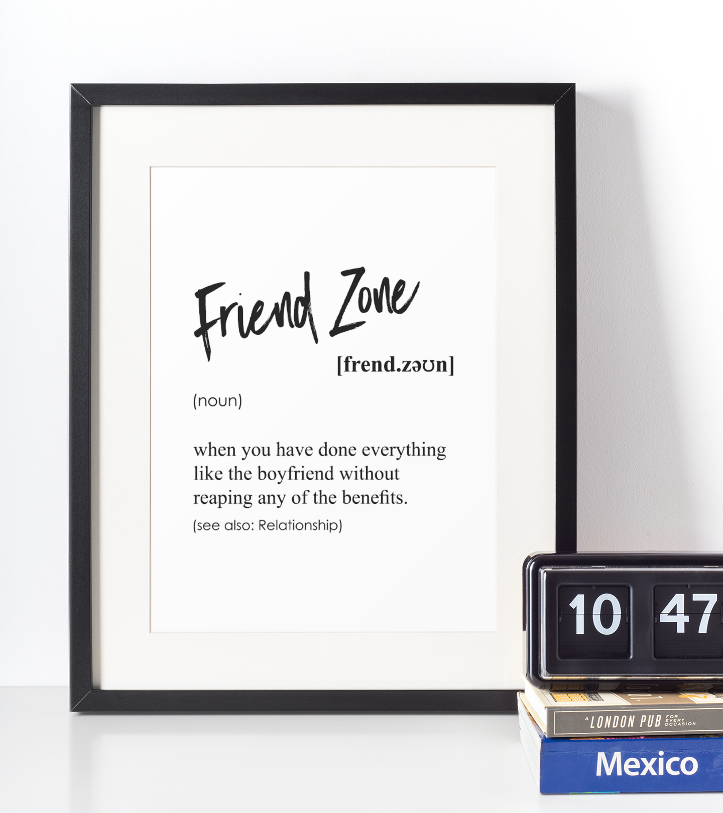 Friend Zone Definition Plakat - Just Karikatur Plakater