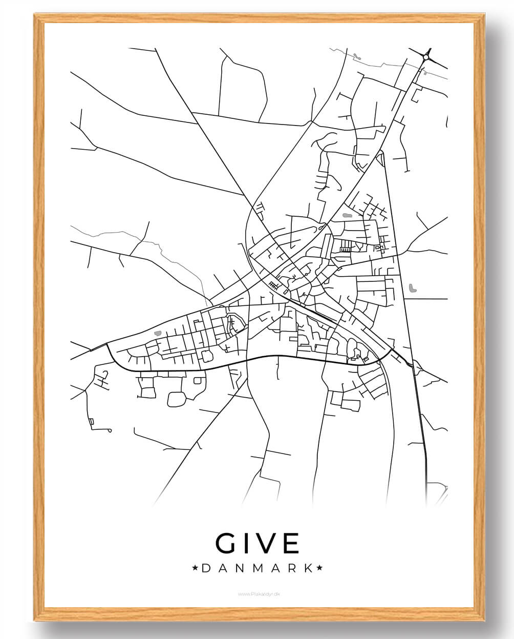 Hvid Give Plakat - Plakatdyr.dk Plakater