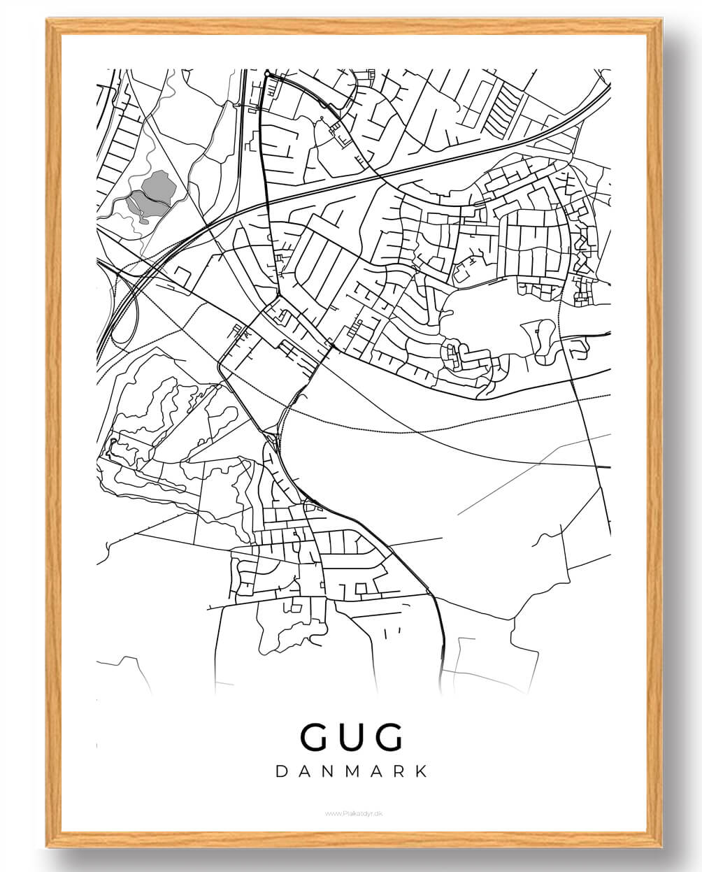 Hvid Gug Plakat - Plakatdyr.dk Plakater