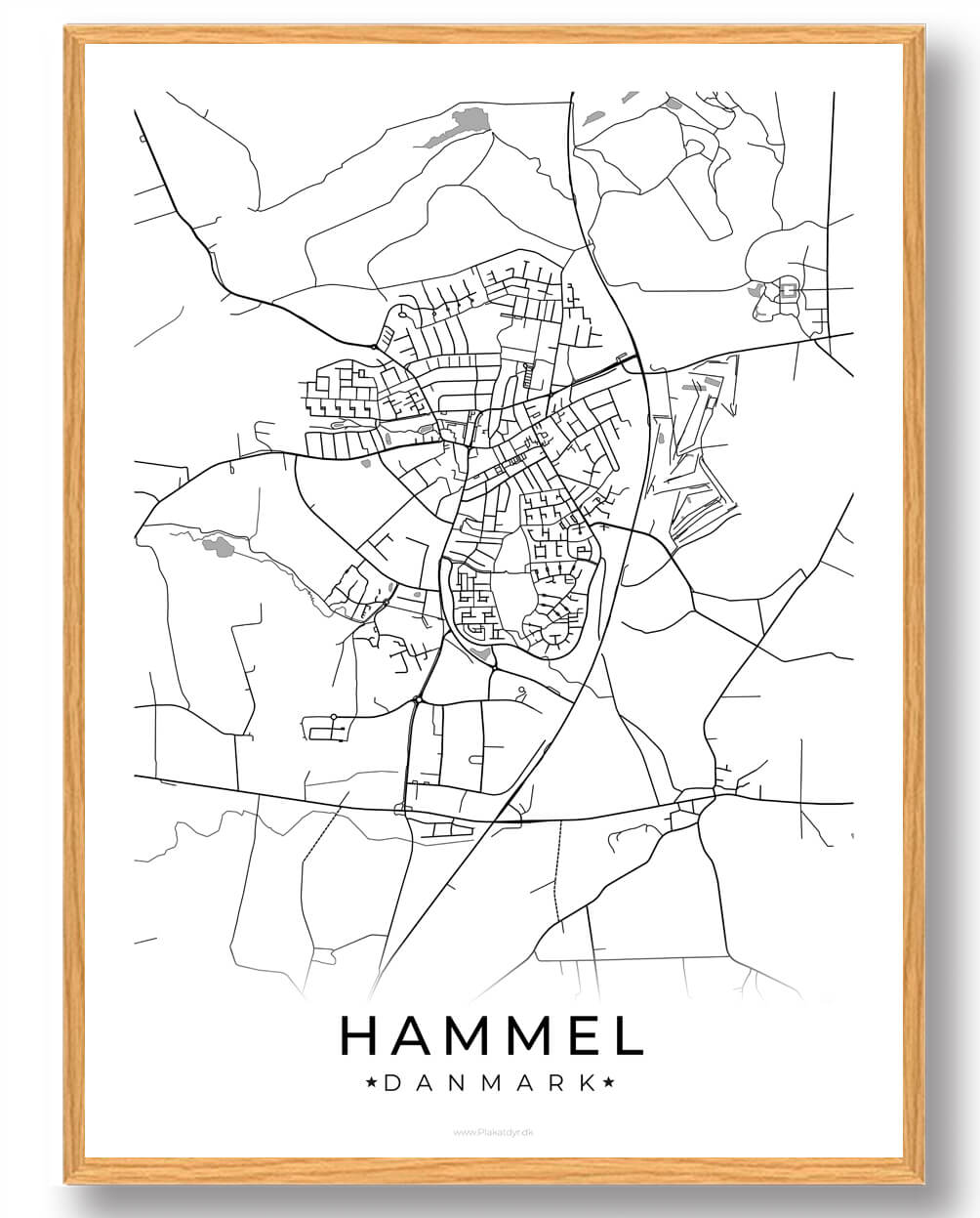 Hvid Hammel Plakat - Plakatdyr.dk Plakater