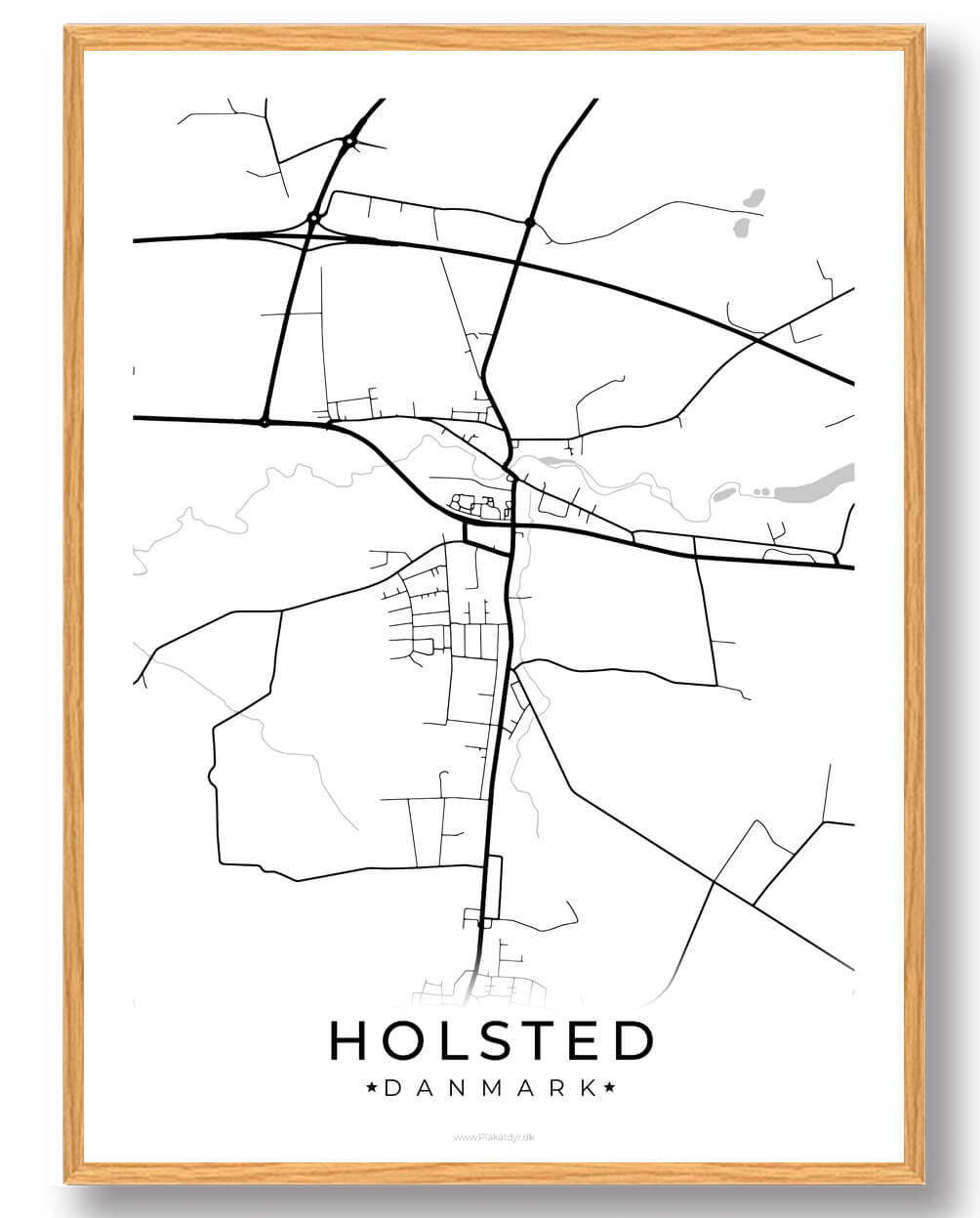 Hvid Holsted Plakat - Plakatdyr.dk Plakater