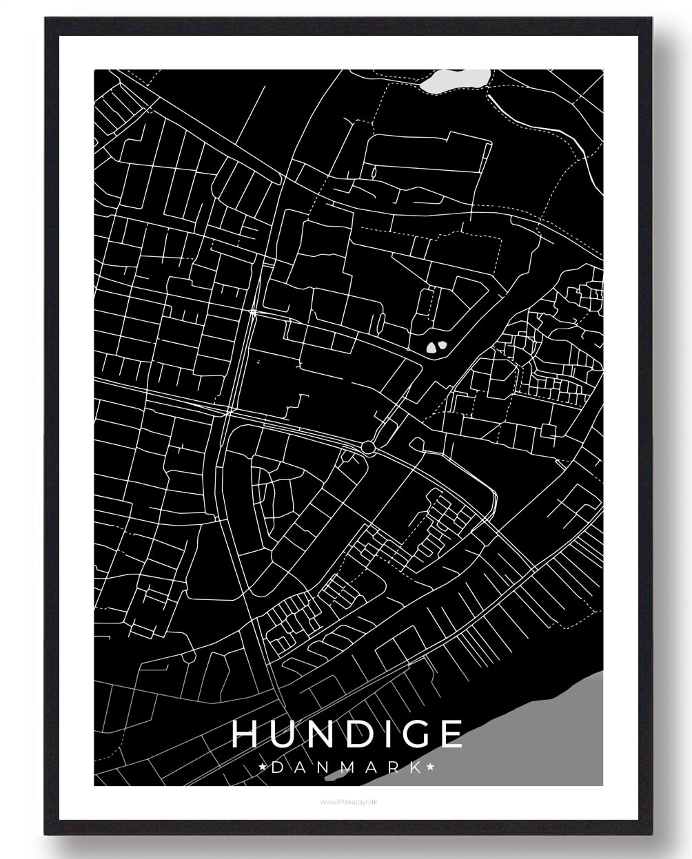 Sort Hundige Plakat - Plakatdyr.dk Plakater
