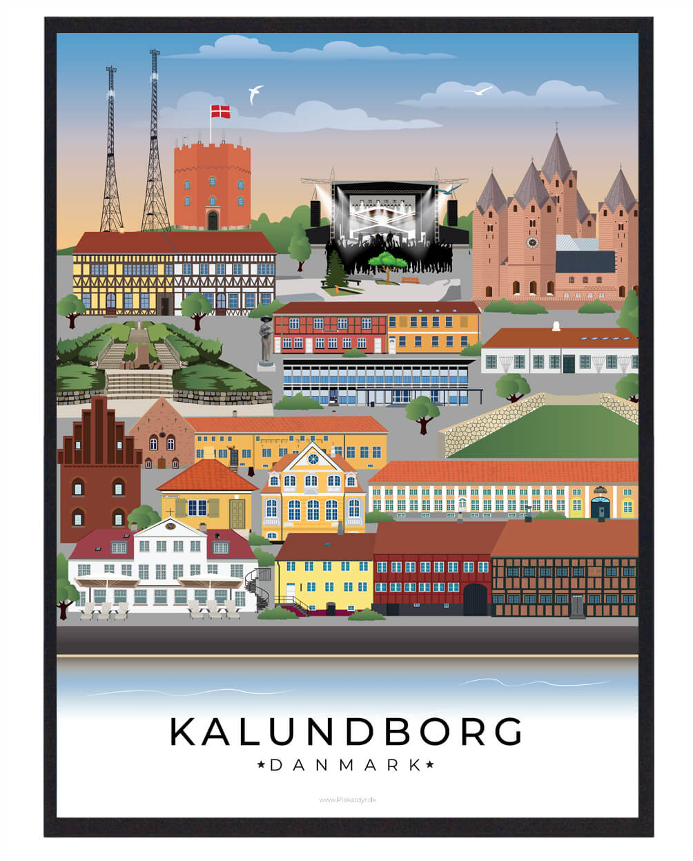 Kalundborg Plakat - Plakatdyr.dk Plakater
