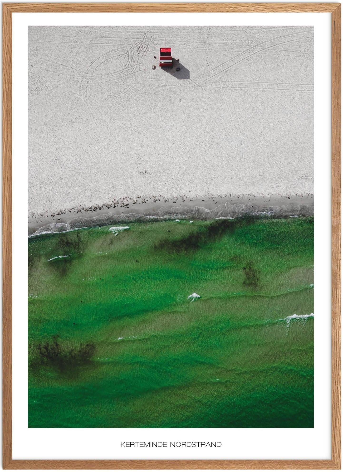Plakat Kerteminde Nordstrand Naturplakat Plakater Fyn Plakat Plakatsnedkeren Drone Plakater - Plakatsnedkeren Plakater
