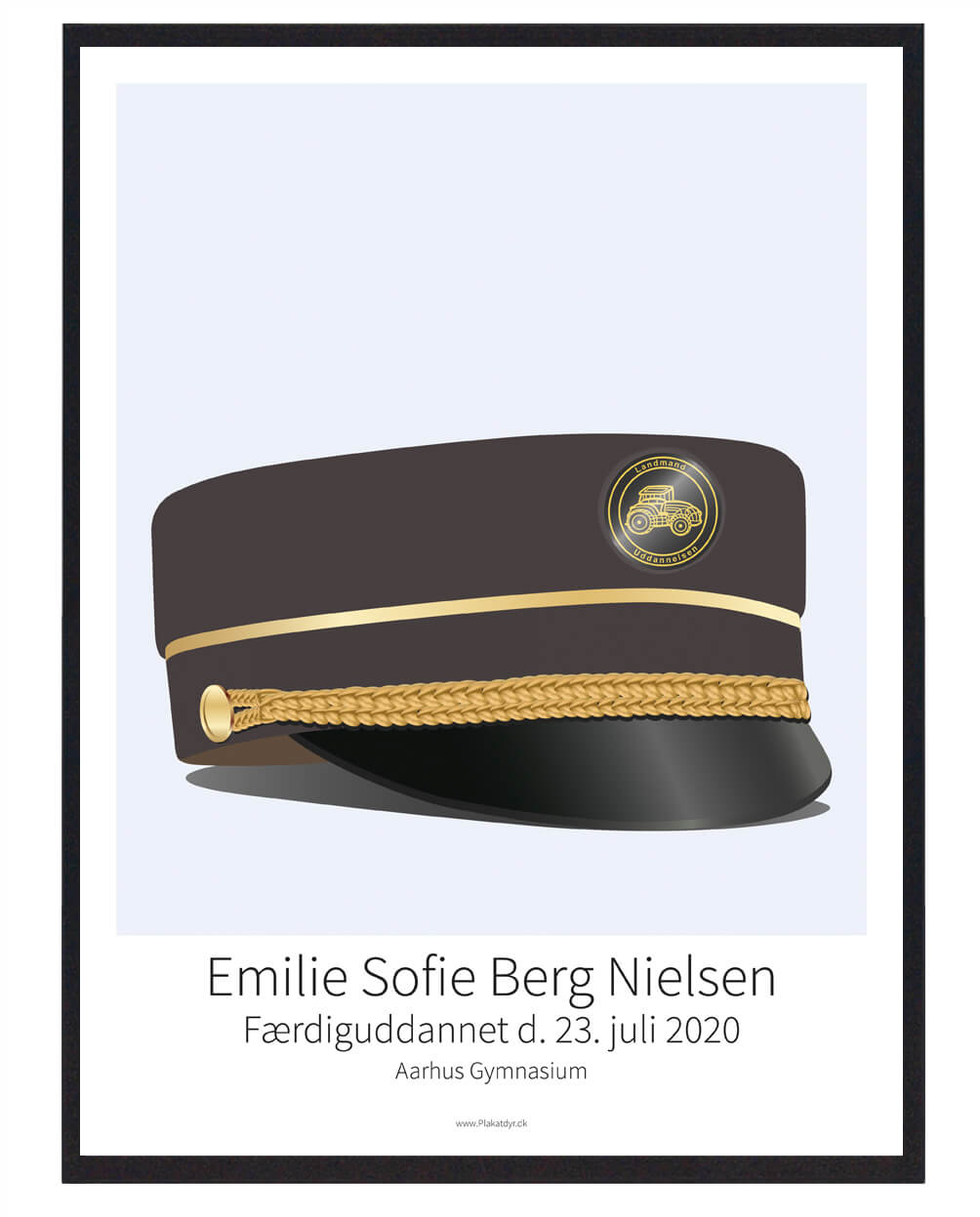 Sort Landmand Plakat Version - Plakatdyr.dk Plakater