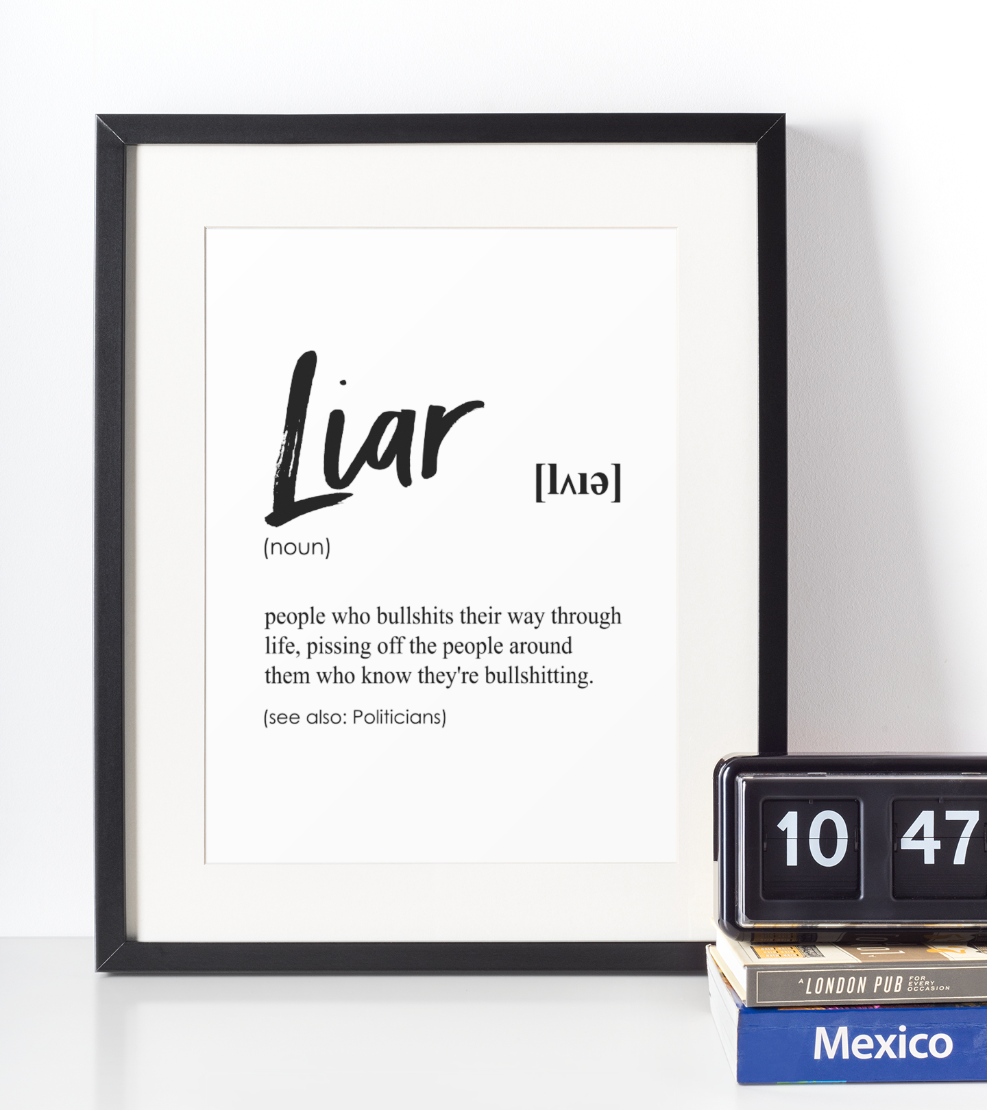 Liar Definition Plakat - Just Karikatur Plakater