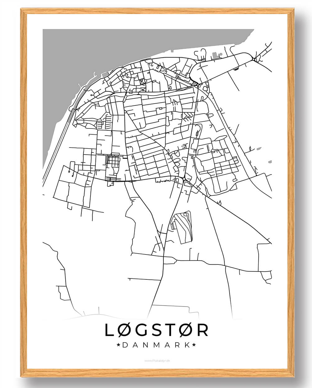 Hvid Løgstør Plakat - Plakatdyr.dk Plakater