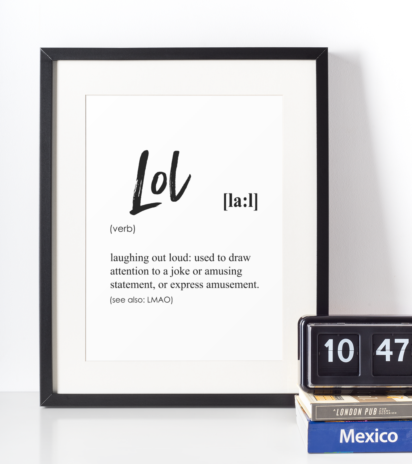 Lol Definition Plakat - Just Karikatur Plakater