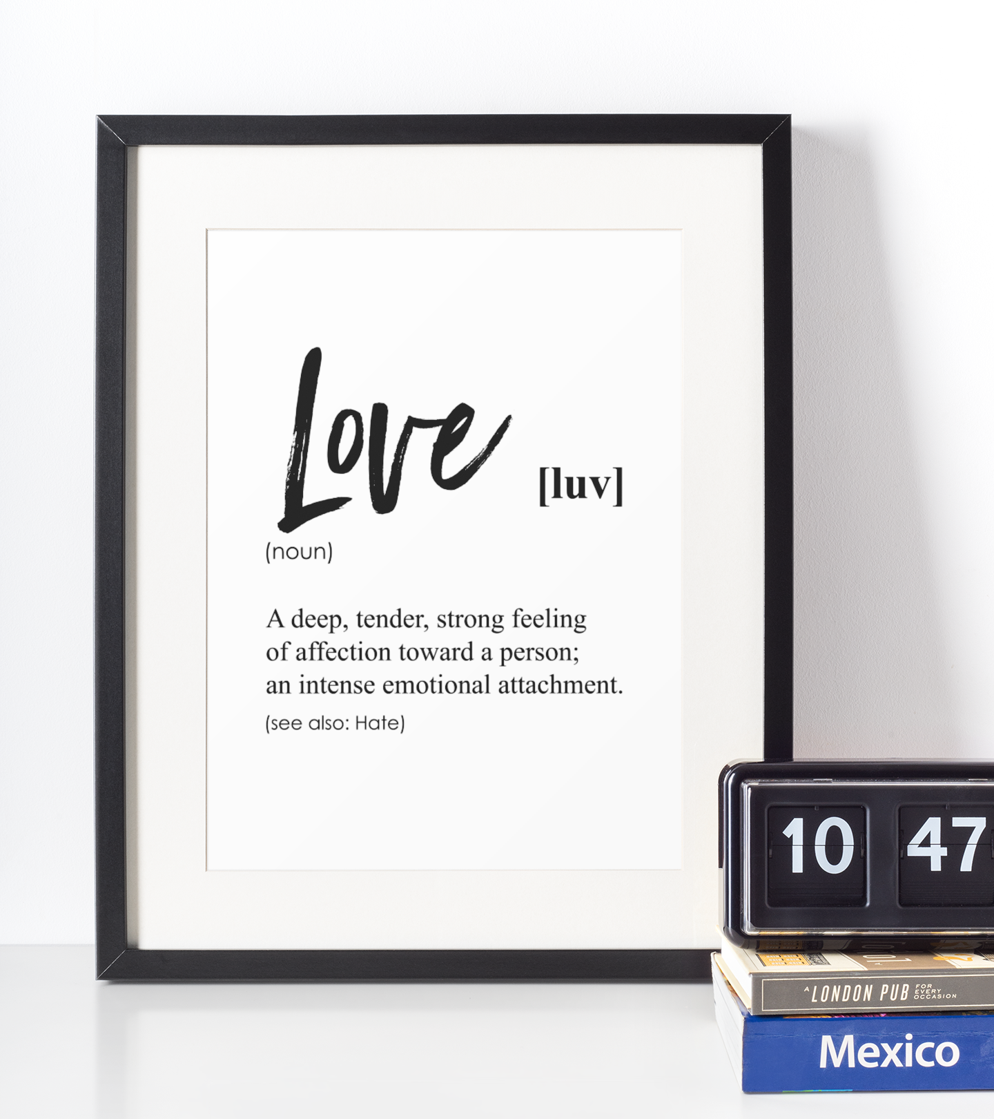 Love Definition Plakat - Just Karikatur Plakater