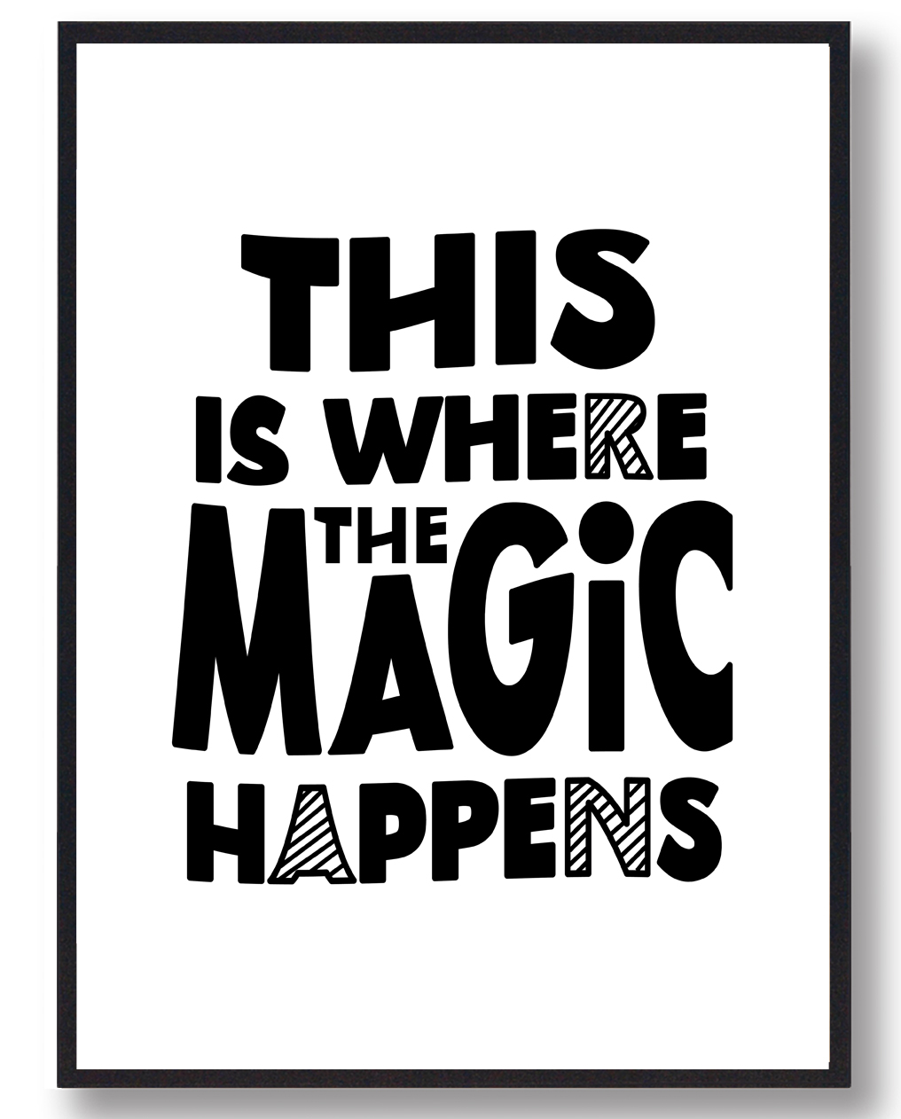 This Where The Magic Happens Plakat - Plakatdyr.dk Plakater