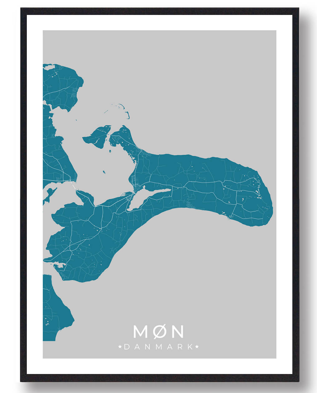 Blå Møn Plakat - Plakatdyr.dk Plakater