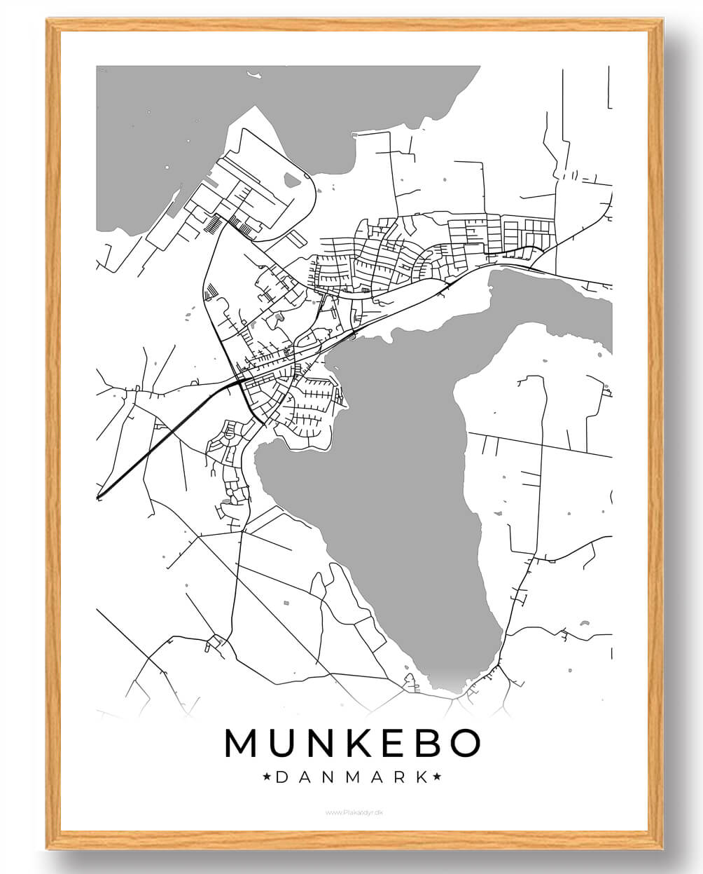 Hvid Munkebo Plakat - Plakatdyr.dk Plakater