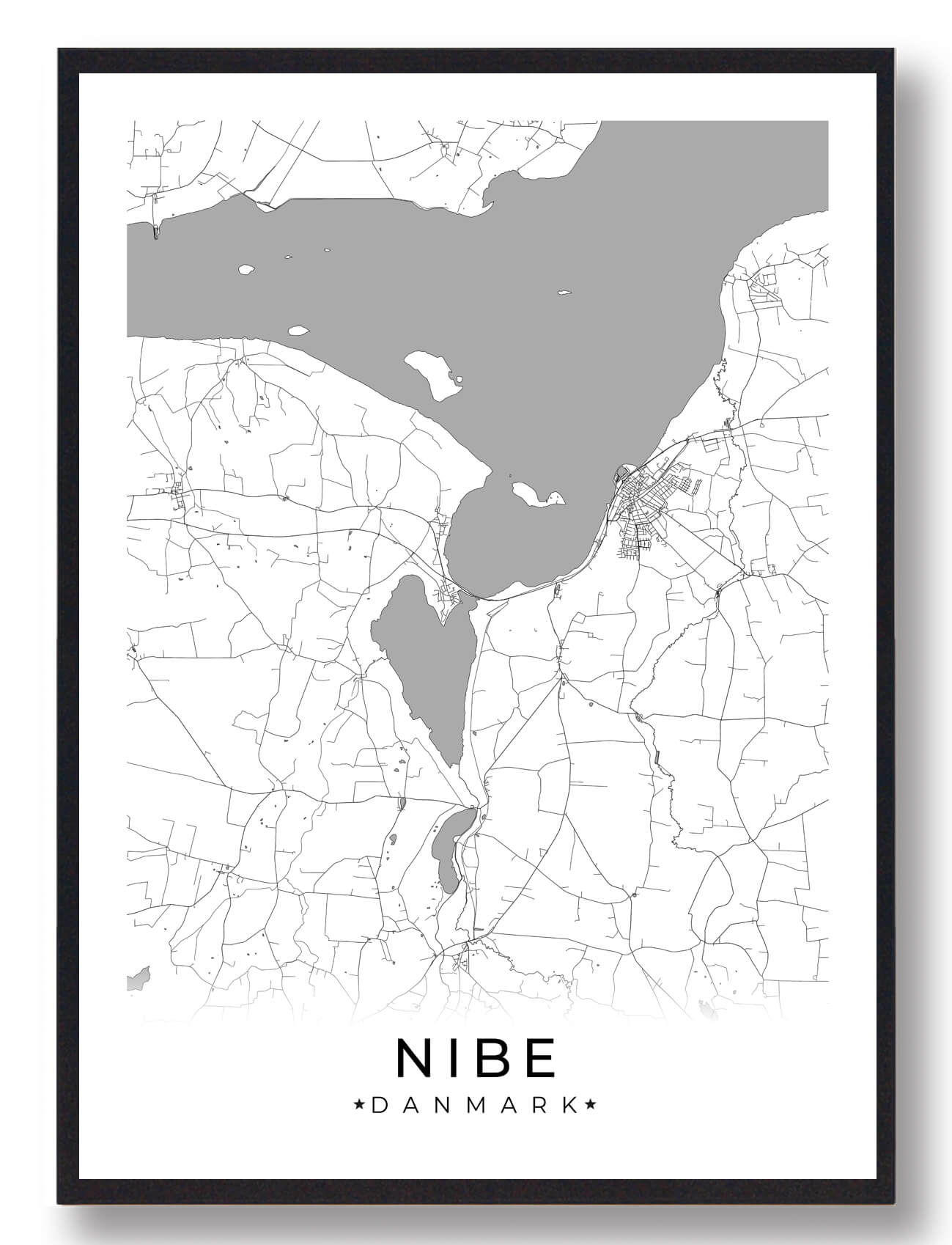 Hvid Nibe Plakat - Plakatdyr.dk Plakater