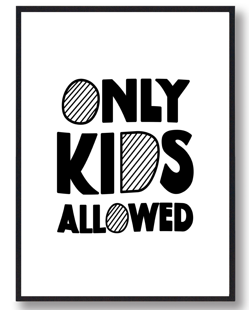 Only Kids Plakat - Plakatdyr.dk Plakater