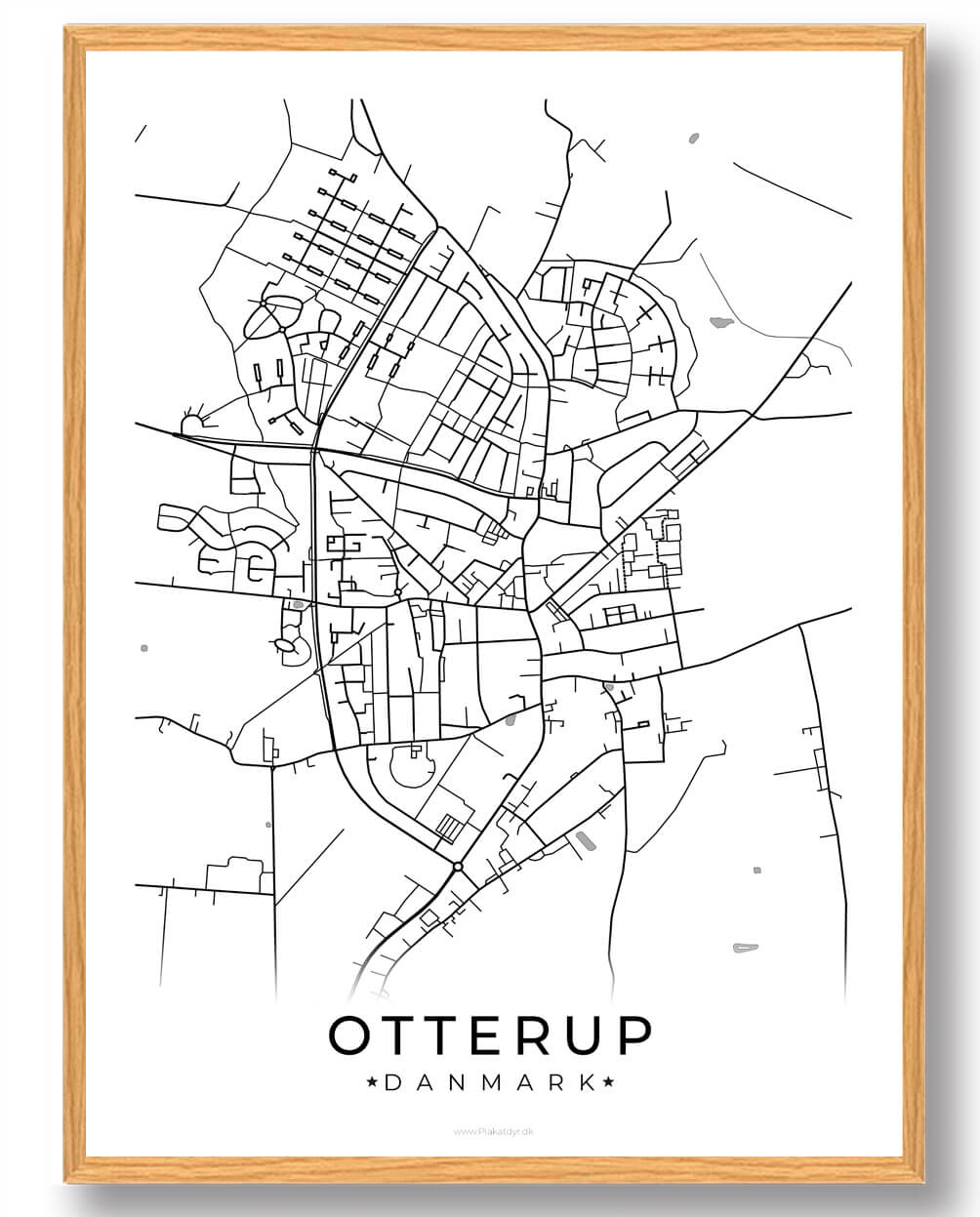 Hvid Otterup Plakat - Plakatdyr.dk Plakater