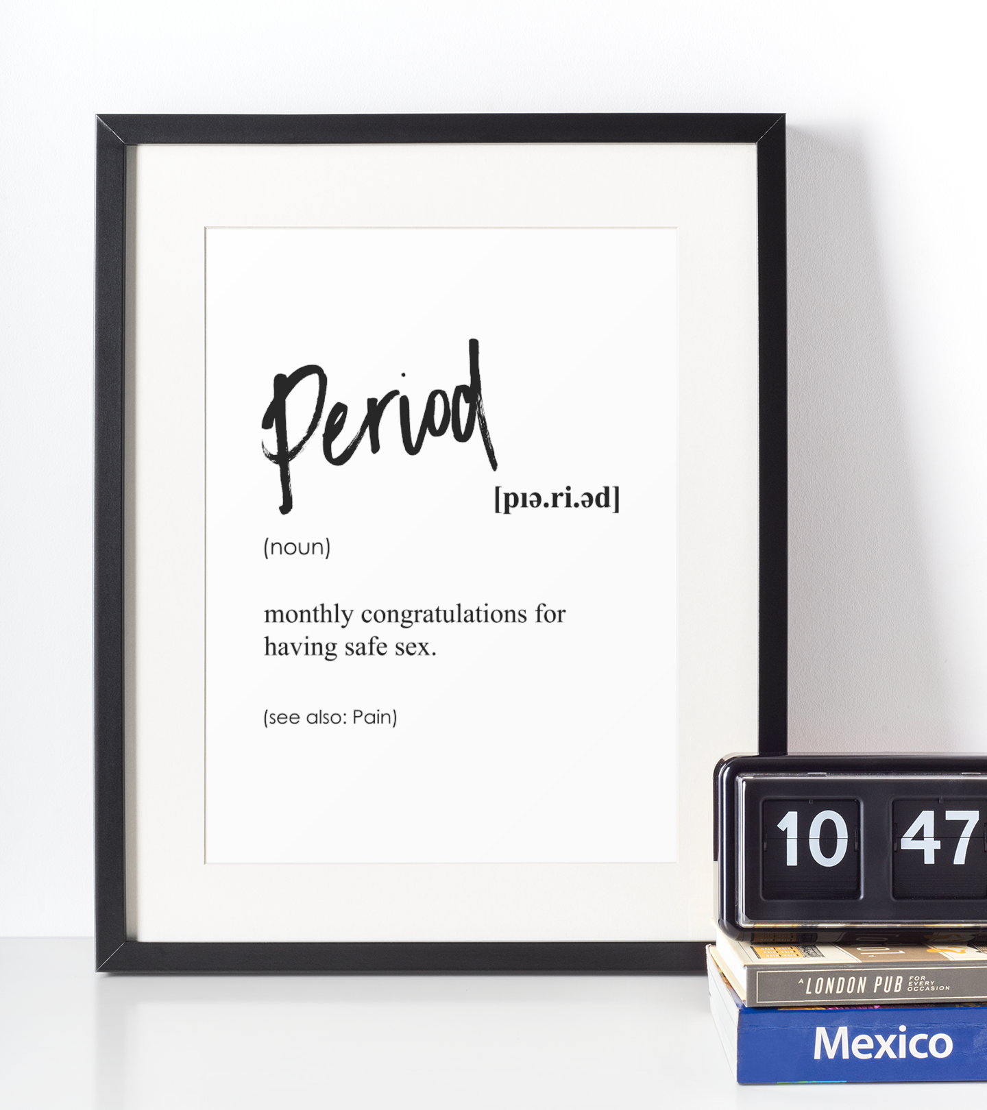 Period Definition Plakat - Just Karikatur Plakater