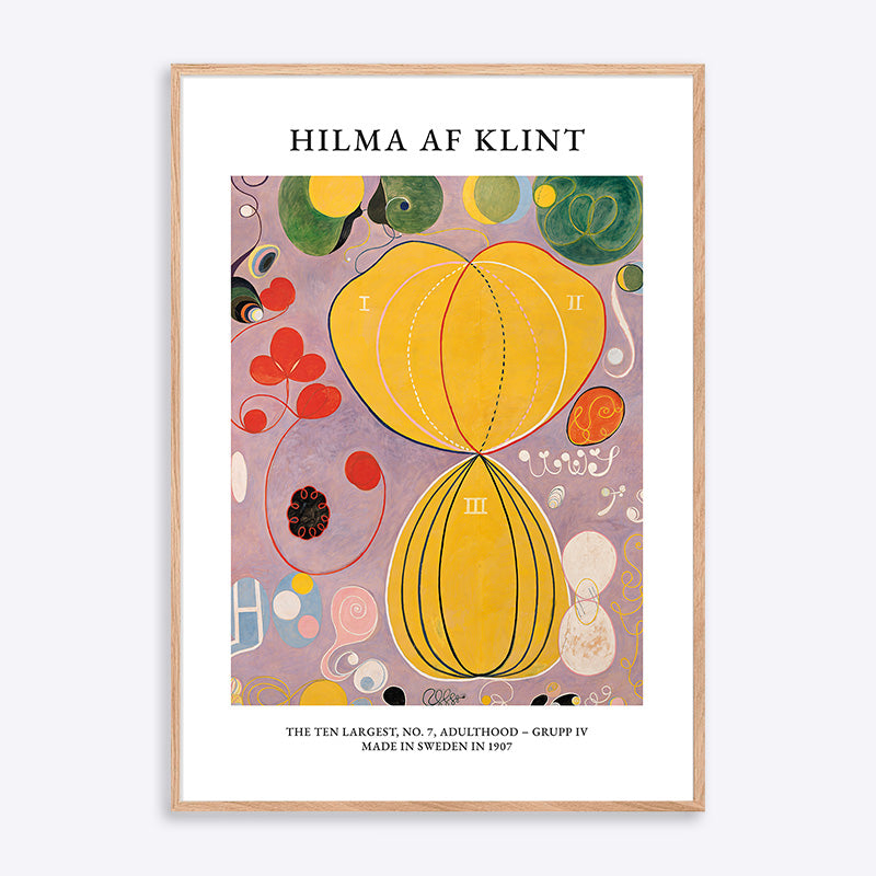 Hilma Klint The Ten Largest Adulthood No7 - Poster Society Plakater