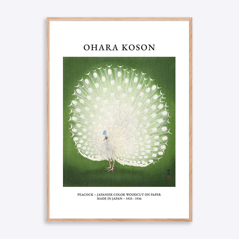 Ohara Koson Peacock - Poster Society Plakater