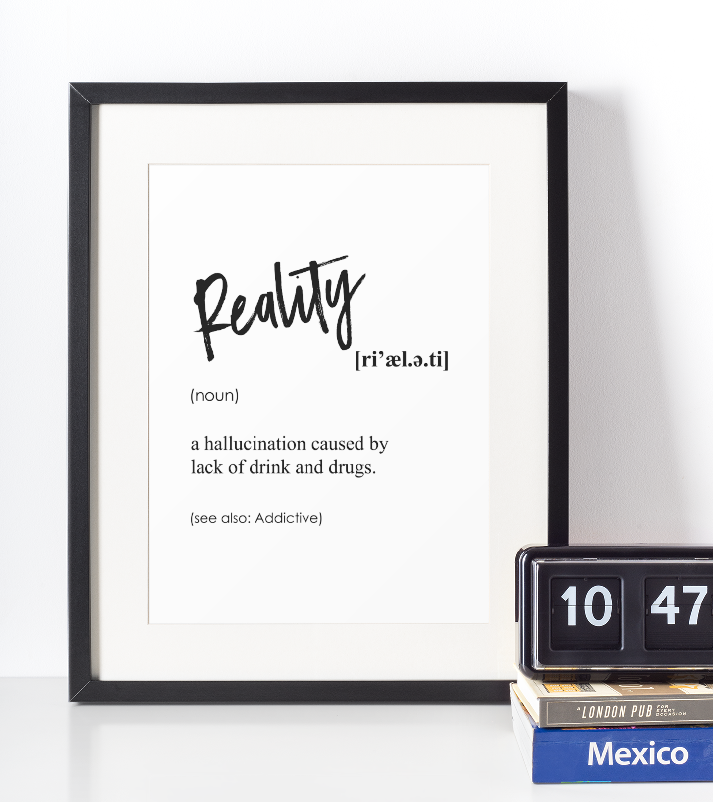Reality Definition Plakat - Just Karikatur Plakater