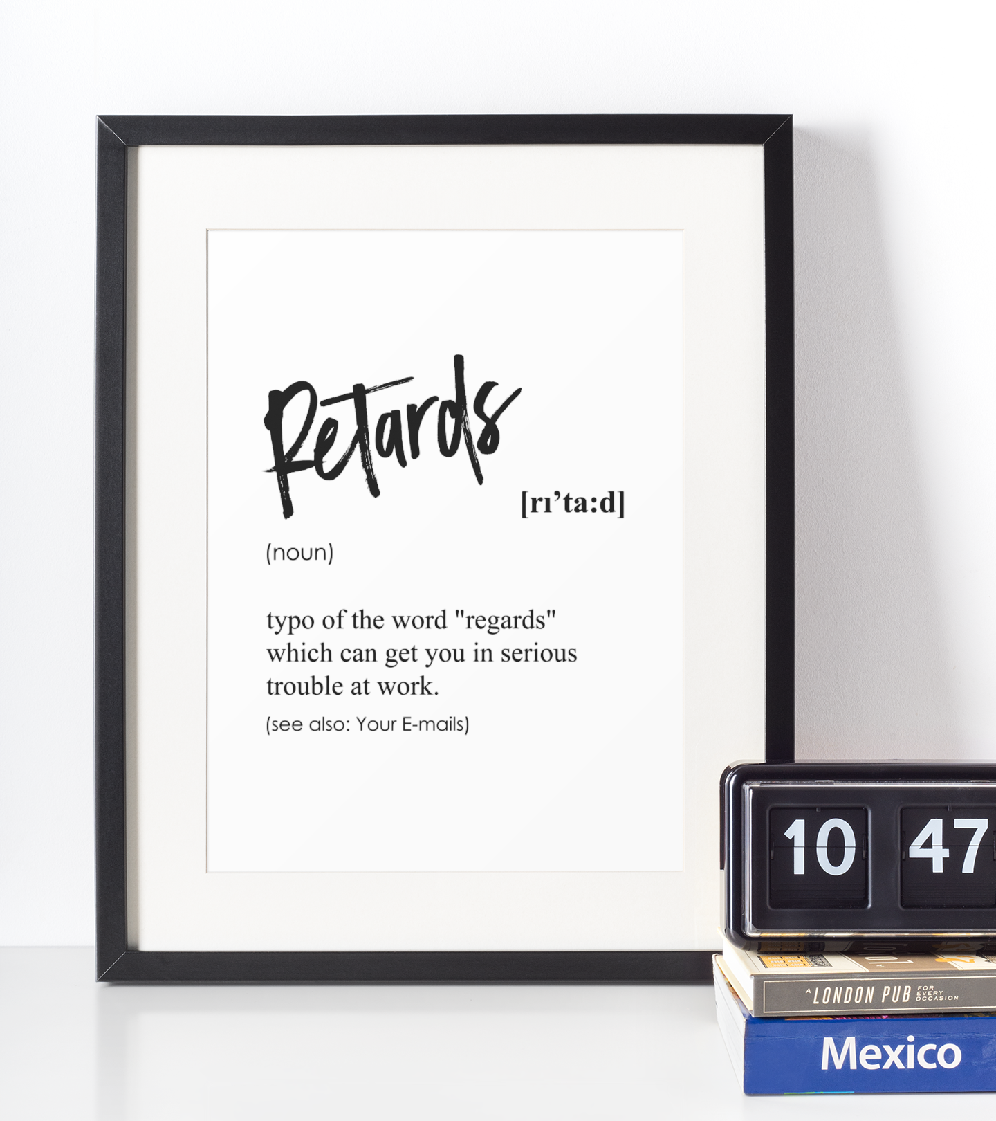 Retards Definition Plakat - Just Karikatur Plakater
