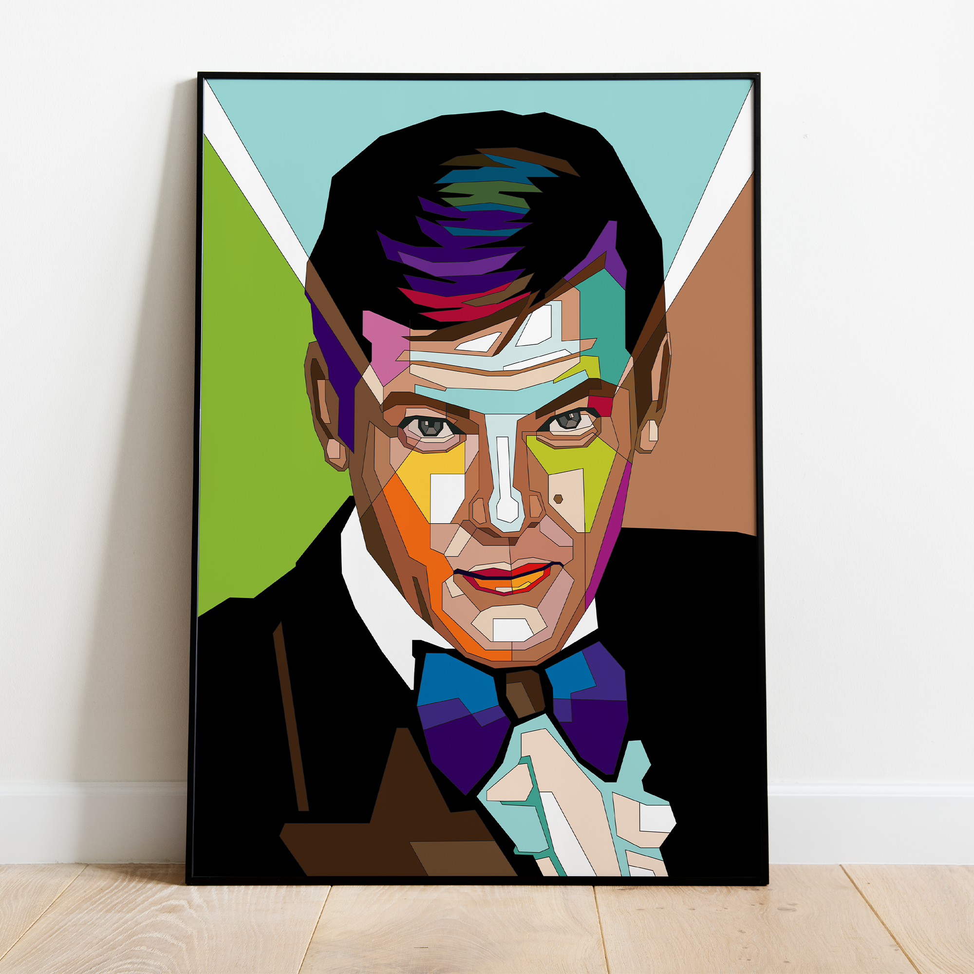 Pop Art Plakat Roger Moore - Just Karikatur Plakater