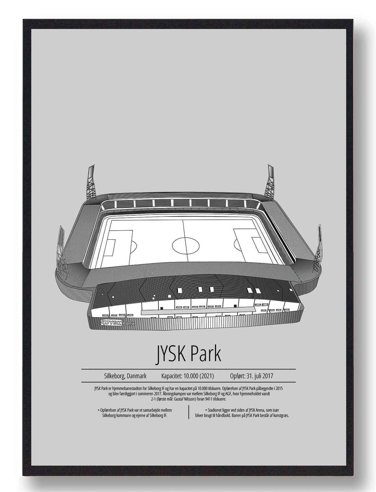 Jysk Park Silkeborg Grå - Plakatdyr.dk Plakater