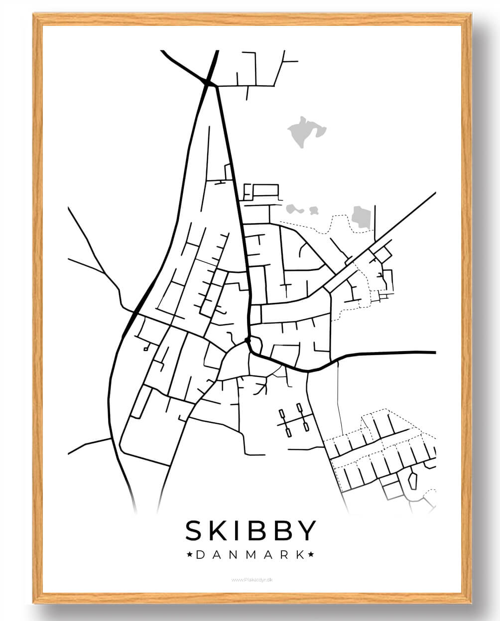 Hvid Skibby Plakat - Plakatdyr.dk Plakater