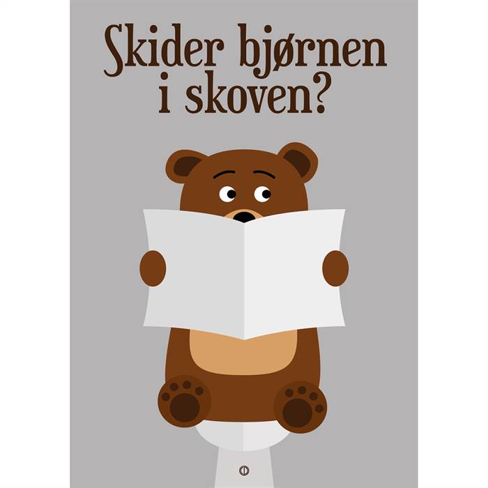 Citatplakat Ampquotskider Bjørnen Skovenampquot Plakat - Citatplakat Plakater