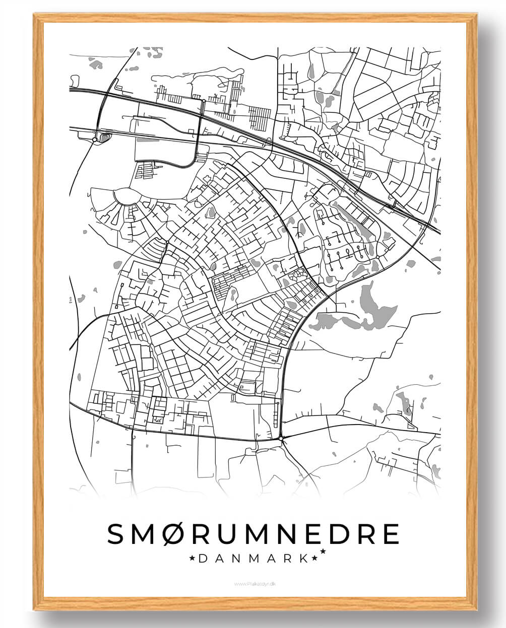 Hvid Smørumnedre Plakat - Plakatdyr.dk Plakater