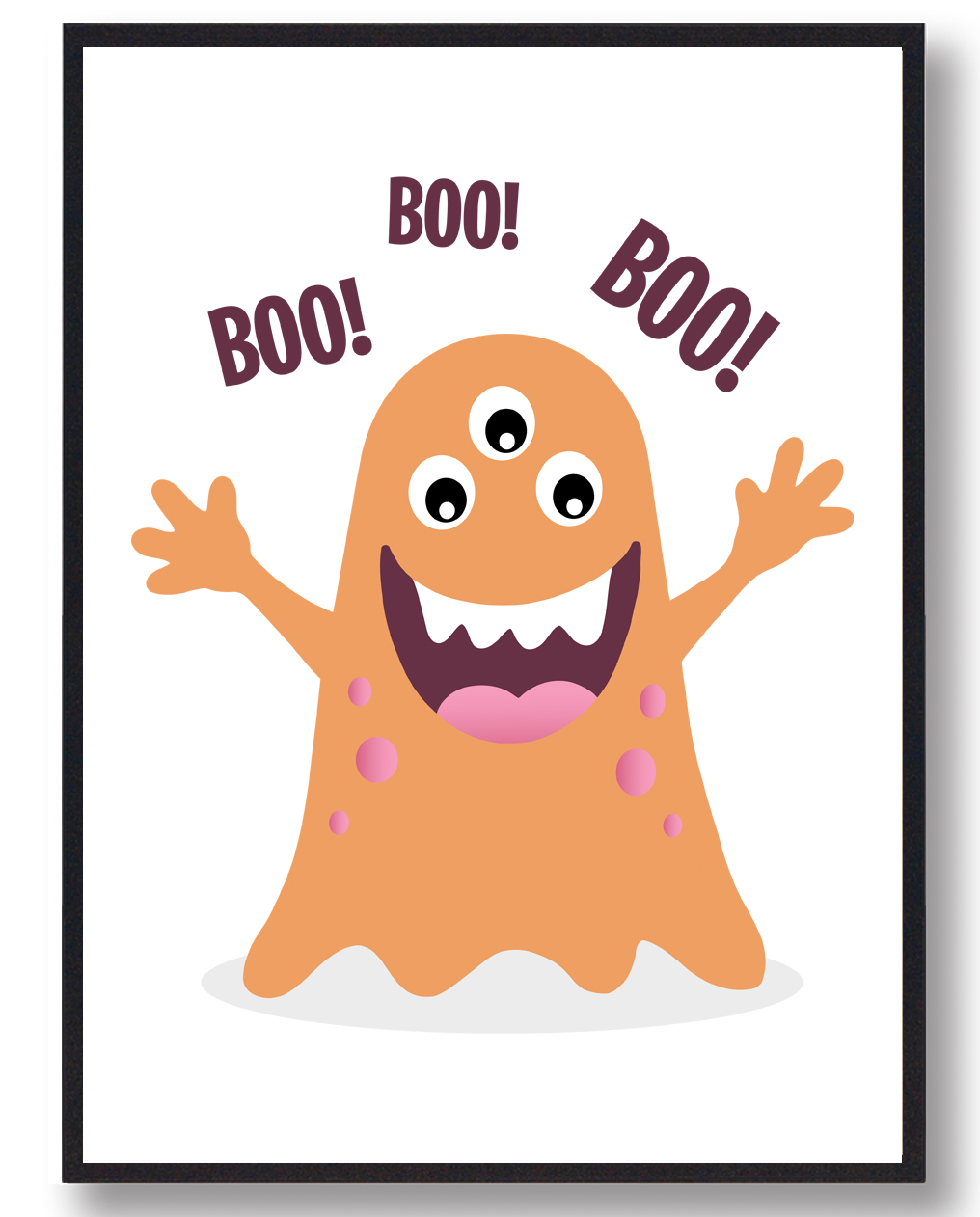Boo Boo Boo Monster Plakat - Plakatdyr.dk Plakater
