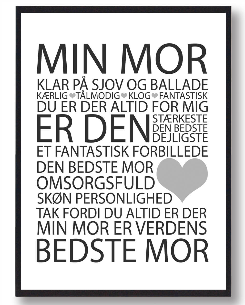Min Mor Plakat - Plakatdyr.dk Plakater