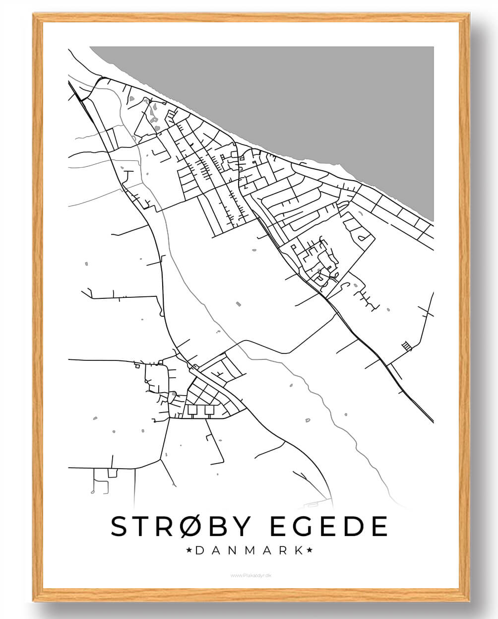 Hvid Strøby Egede Plakat - Plakatdyr.dk Plakater